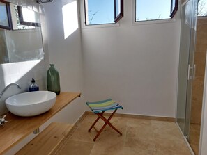 Towels, soap, toilet paper
