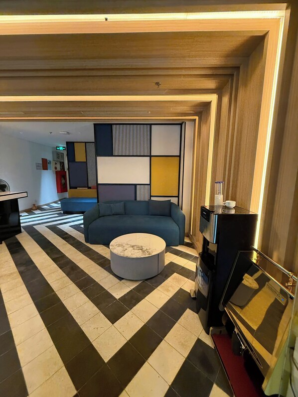 Sitteområde i lobbyen
