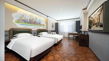 Superior Twin Room | Free minibar, individually decorated, desk, laptop workspace
