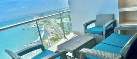 Basic Apartment, Sea View | Terrace/patio