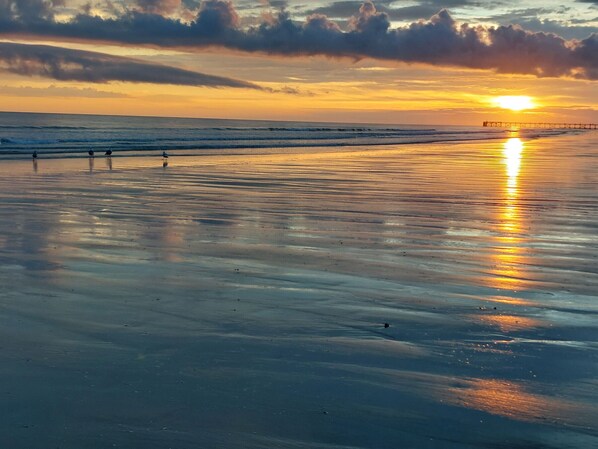 Aan het strand