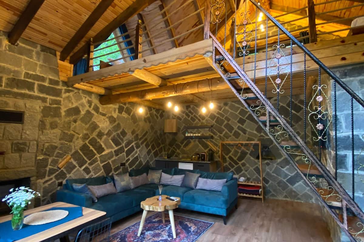 Deluxe bungalow, uitzicht op bergen | Gratis wifi