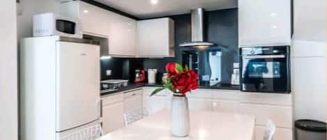 Microwave, oven, stovetop, dishwasher
