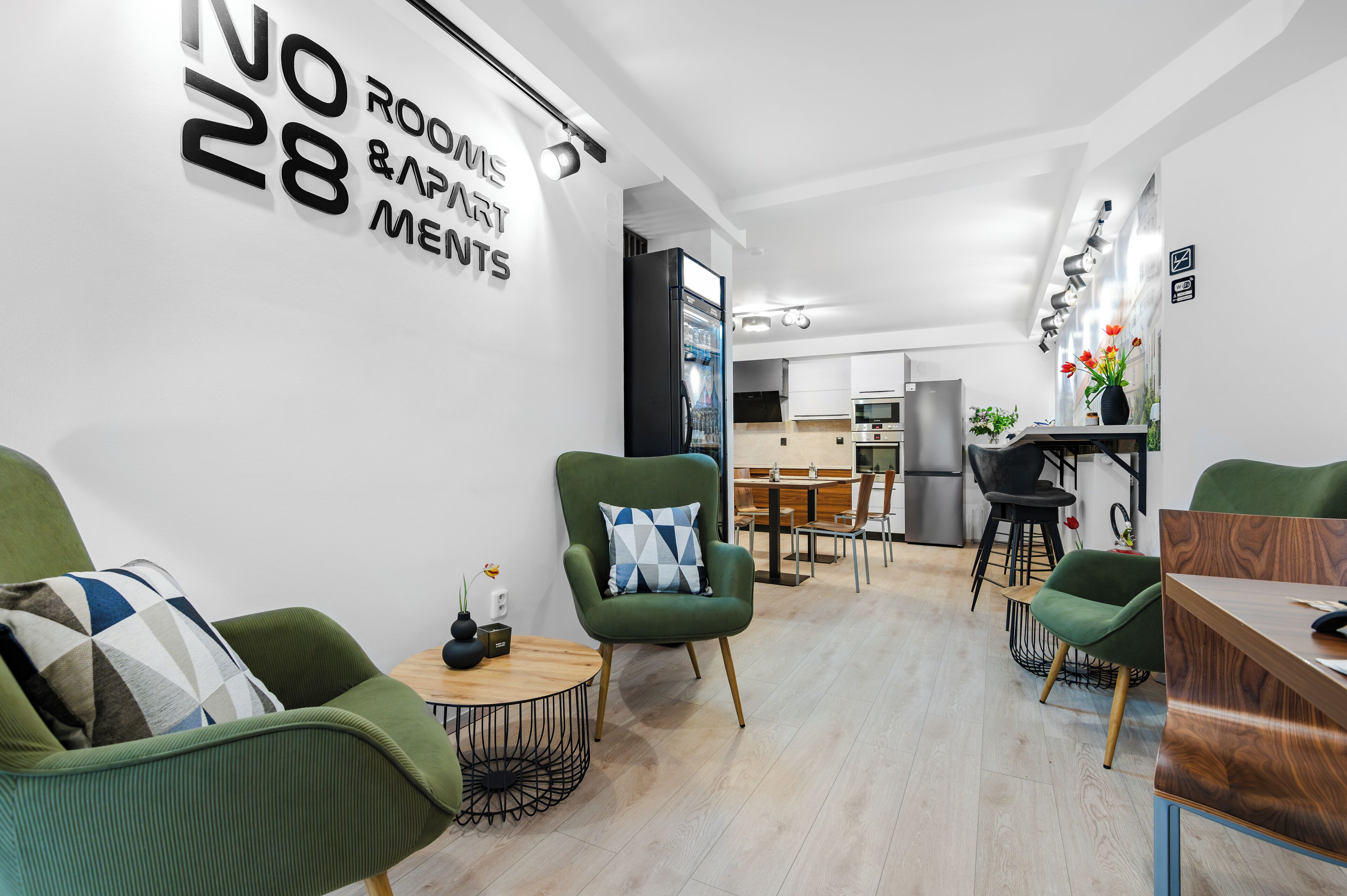 Mostrador de check-in y check-out