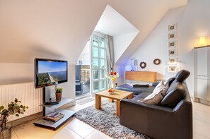 Tv, dvd-spelare och en stereo