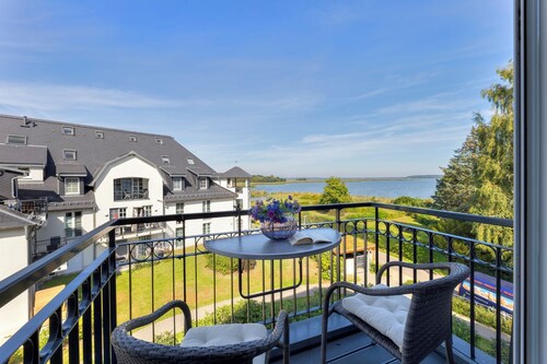 Residenz am Balmer See, apartment 25 with sauna and lake view for 2 guests