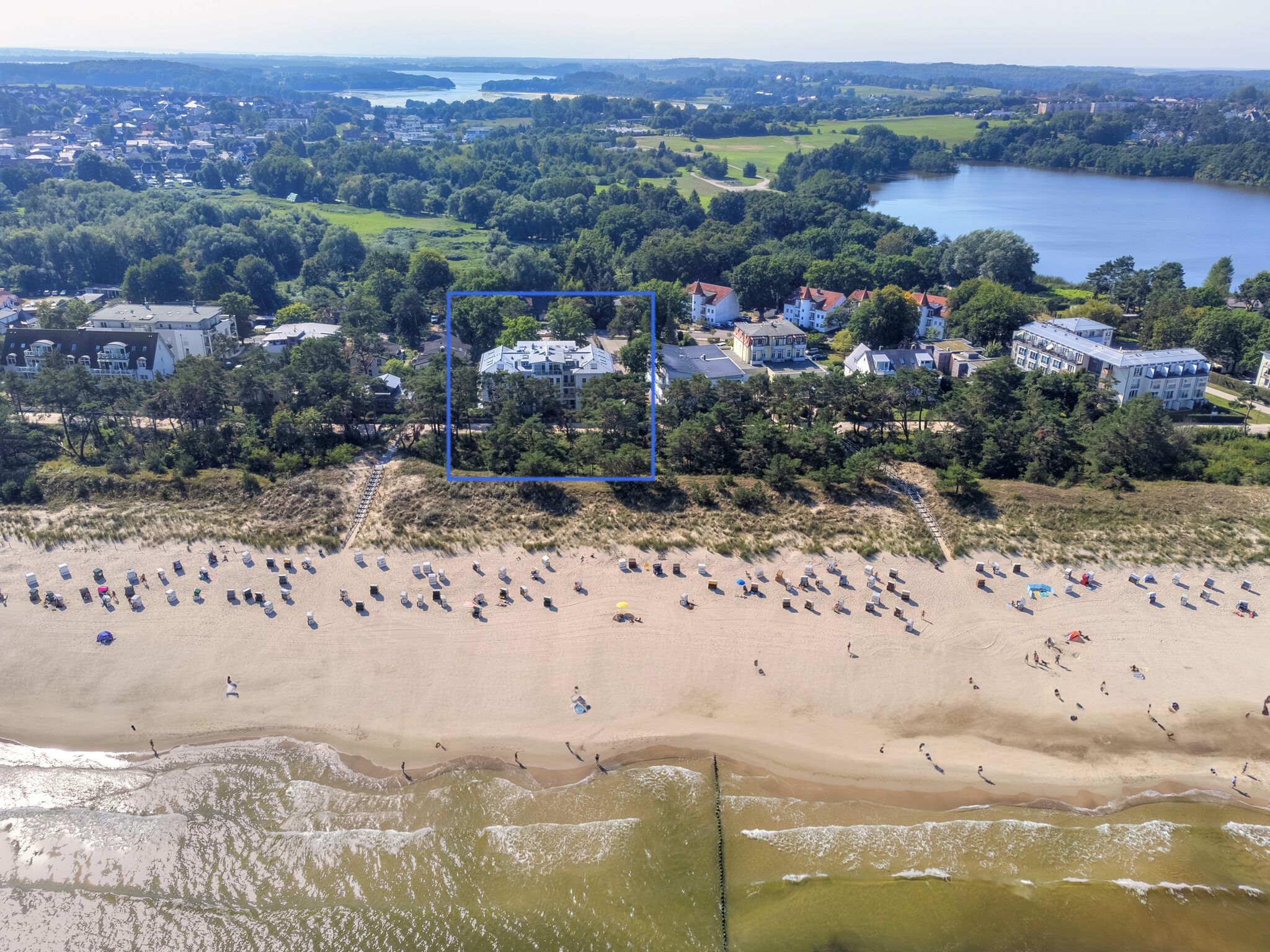 Aan het strand
