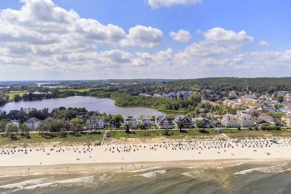 Vlak bij het strand