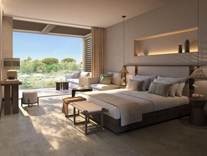Superior Double Room, Balcony, Pool View | Minibar, in-room safe, soundproofing, free WiFi - Ikos Kissamos - All Inclusive (Kissamos)