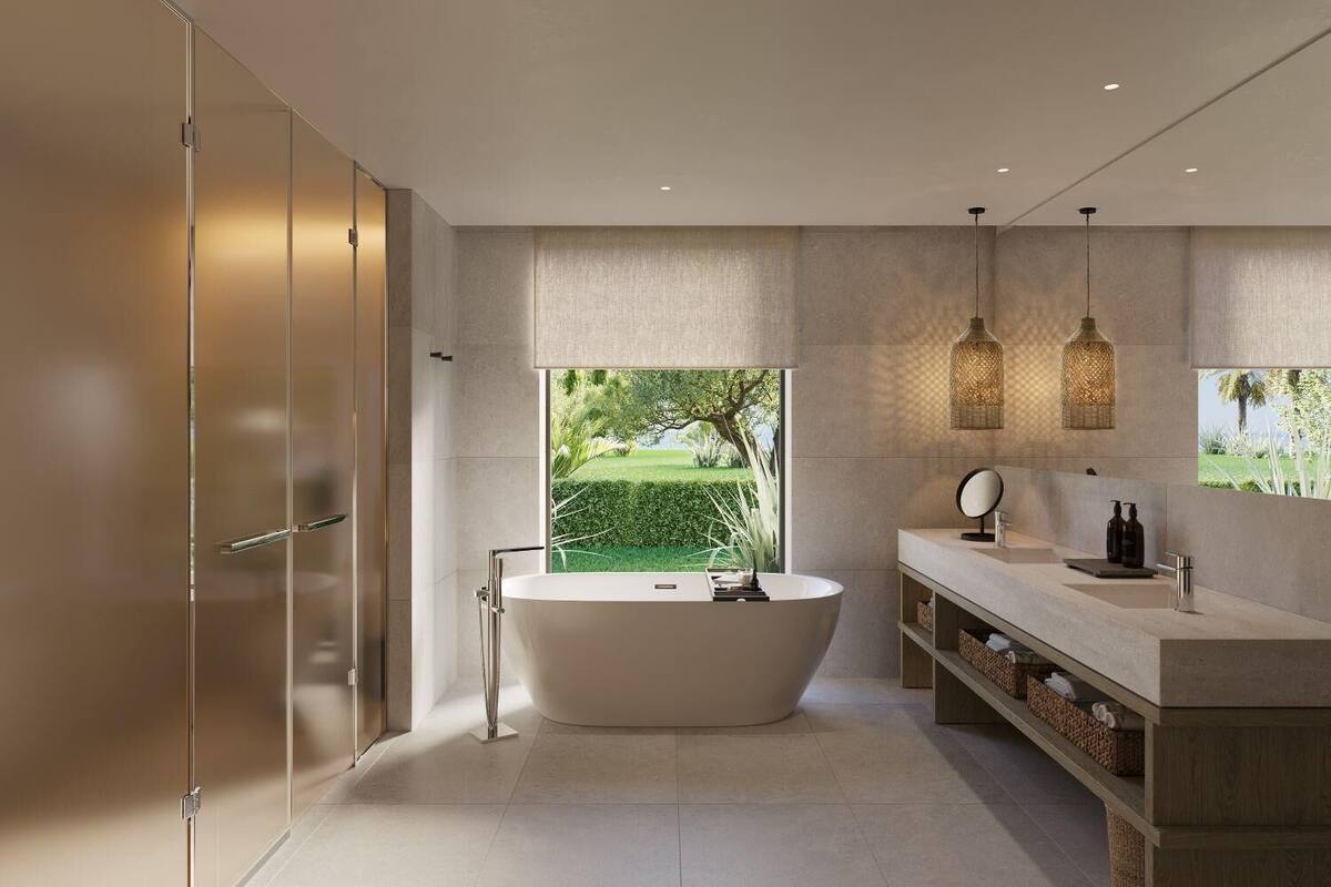 Deluxe Suite, 1 Bedroom, Balcony, Sea View | Bathroom