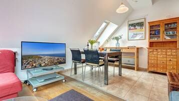 TV, DVD player, stereo