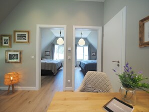 3 bedrooms, desk, iron/ironing board, free WiFi - 5-star vacation home Fischerhus Loddin with sauna, 2 bathrooms and WLAN (Loddin)