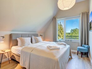 3 bedrooms, free WiFi, bed sheets - Fritz Reethus in Loddin: 5-star vacation home for up to 6 people with sauna (Loddin)