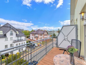 Outdoor dining - Welcome to the Malve 7 vacation apartment in the Baltic seaside resort of Bansin on Usedom! (Bansin)