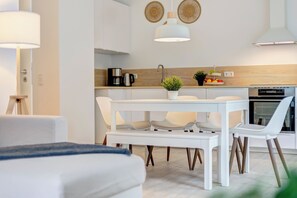 Dining - Vacation apartment Dünengras - your retreat on the Baltic Sea! (Kölpinsee)