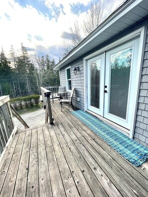 Terrace/patio - Cozy & Spotless 2‑Bedroom Cottage Just Minutes to Acadia National Park (Tremont)