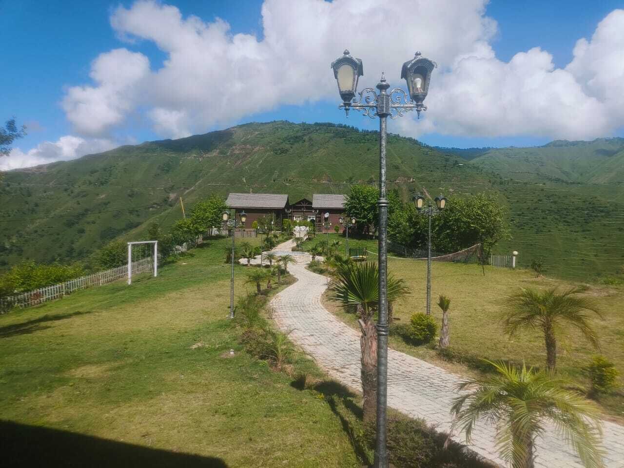 Outdoor wedding area