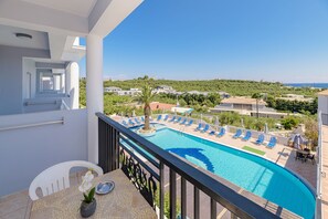 Standard Triple Room, Pool View | View from room - Christina Apartments (Zakynthos)