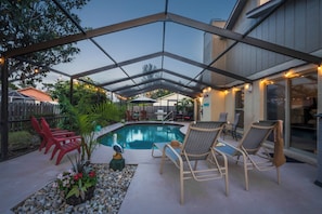 Outdoor pool, a heated pool - Clean & Quiet home away from home (Sarasota)