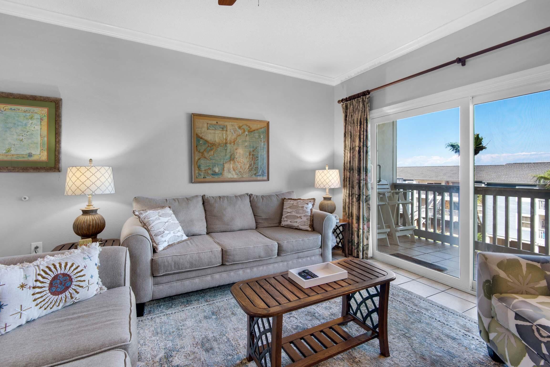 Condo, 1 Queen Bed (Villas on the Gulf unit J10) | Living area