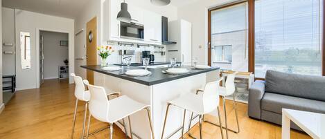 Apartament (51) with roof terrace | 起居区 | 平板电视