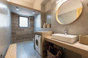 Shower, hair dryer