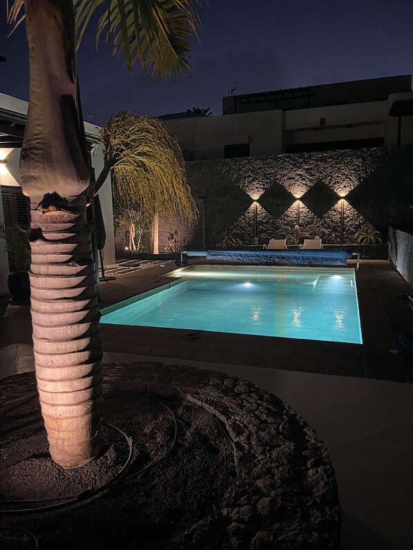 A heated pool