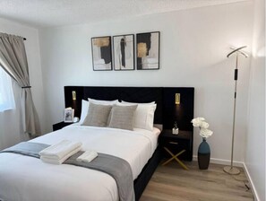 2 bedrooms, in-room safe, iron/ironing board, WiFi