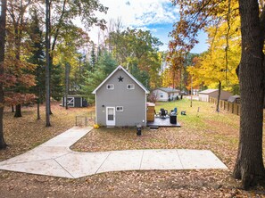 Exterior - Lake George Getaway: Cozy cottage w/ kayaks, cornhole, Xbox, volleyball (Harrison)