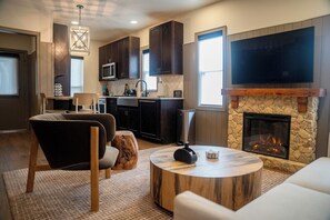 Superior-Ferienhaus, 2 Schlafzimmer, Haustiere gestattet | Wohnbereich