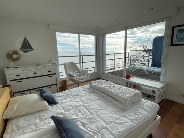 4 bedrooms, iron/ironing board, free WiFi, bed sheets - House with exceptional sea view in a heavenly setting - 6 people (Saint-Nazaire)