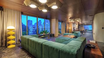 Premium Suite, Hot Tub, City View | In-room safe, desk, blackout curtains, iron/ironing board