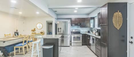 Microwave, oven, stovetop, dishwasher