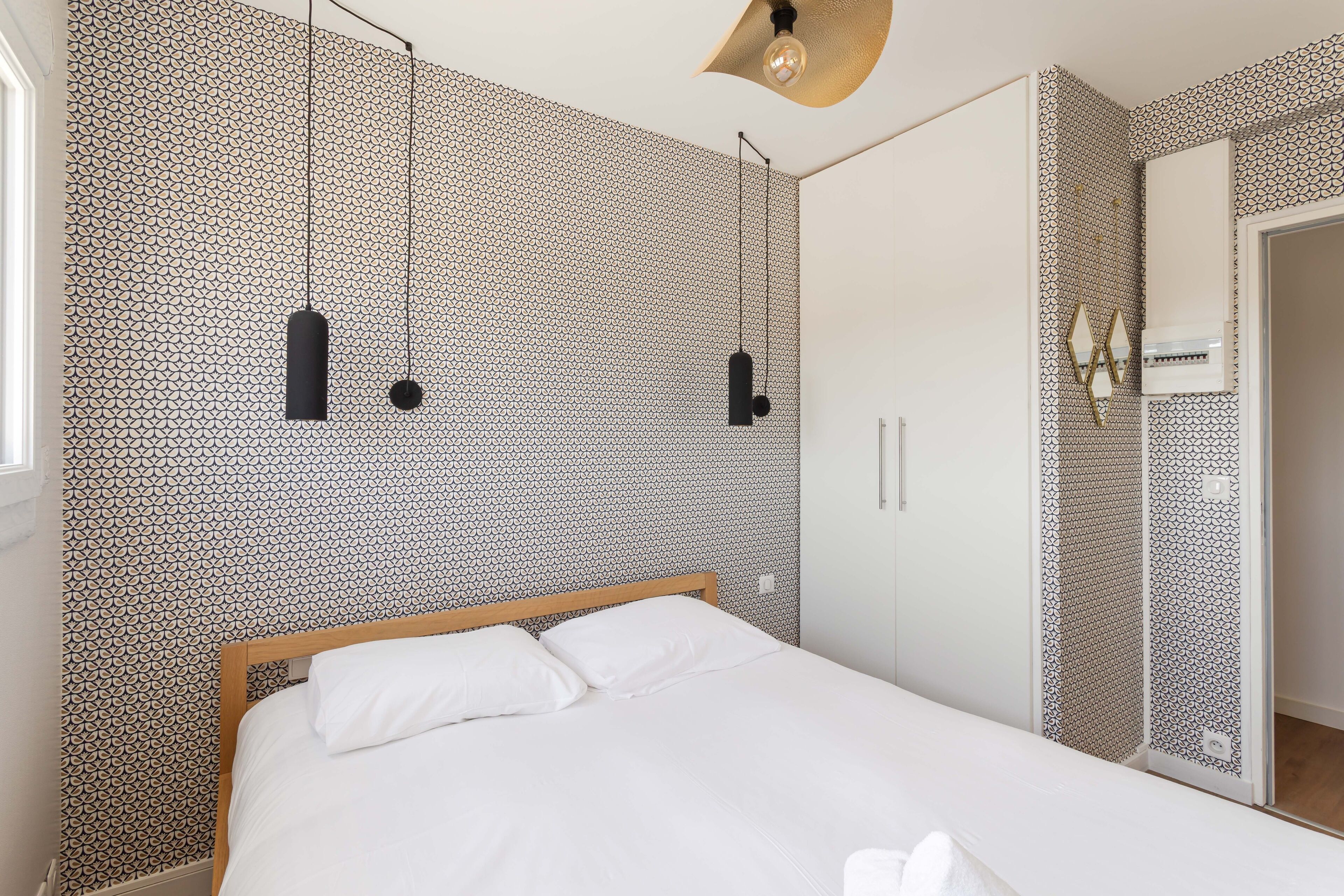 2 chambres, fer et planche à repasser, Wi-Fi gratuit, draps fournis