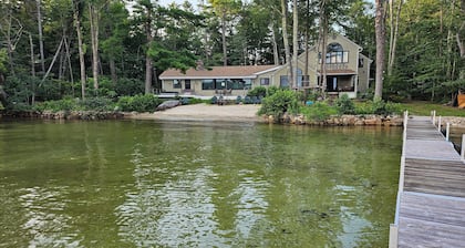 Beach House on the Big Lake with 90-foot dock. Bring your boat! New listing!