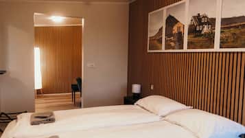 Comfort-værelse med dobbeltseng eller 2 enkeltsenge - privat badeværelse | Premium-sengetøj, dundyner, Select Comfort-senge