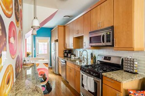Microwave, oven, stovetop, dishwasher