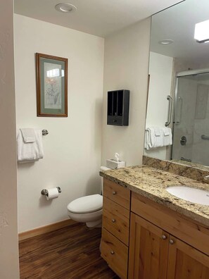 Shower, hair dryer, towels - Brockway Springs Lake View Unit- #30 (Kings Beach)