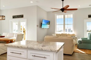 Ferienhaus, Mehrere Betten (The Blue Pelican) | Wohnbereich