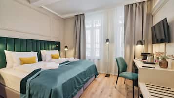 Habitación doble estándar | 1 habitación, ropa de cama de alta calidad y camas con efecto memoria