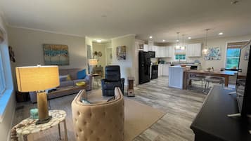 Smart TV, DVD player, books