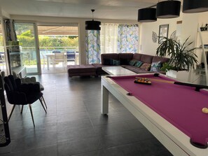 TV, video games, table tennis, books