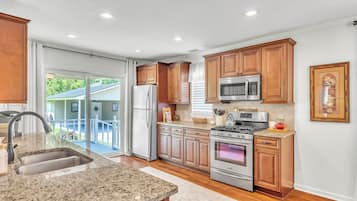 Microwave, oven, stovetop, dishwasher