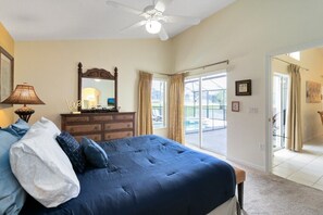 4 bedrooms, iron/ironing board, WiFi, bed sheets