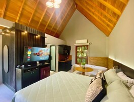 Romantic Chalet | Minibar, individually furnished, laptop workspace, blackout drapes