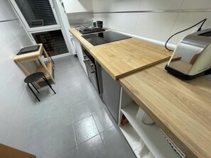 Microwave, oven, stovetop, dishwasher