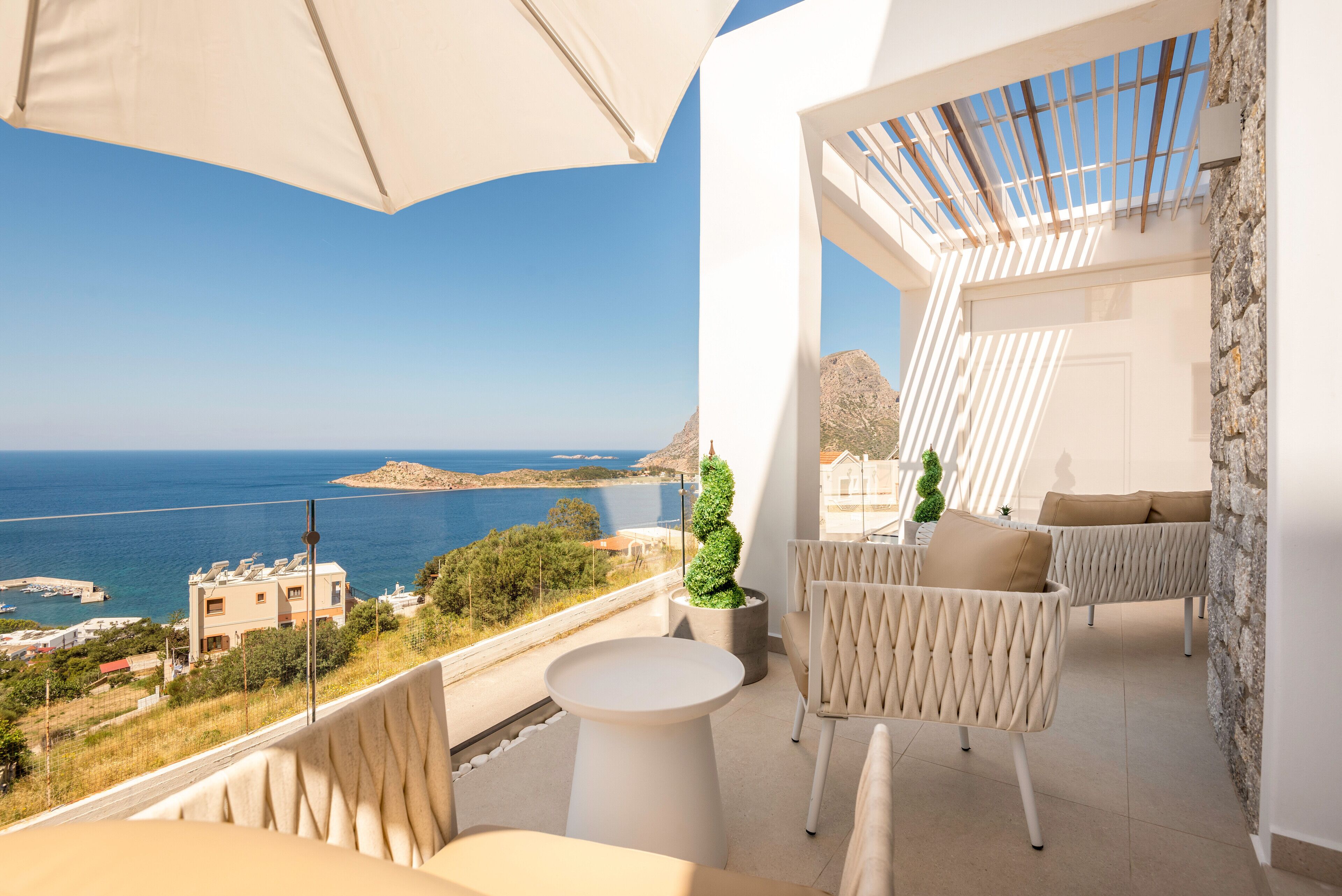 Suite Luxe, 2 chambres, balcon, vue mer | Vue depuis le balcon
