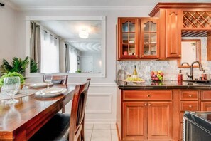Microwave, oven, stovetop, dishwasher