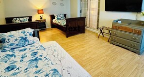 4 bedrooms, iron/ironing board, free WiFi, bed sheets