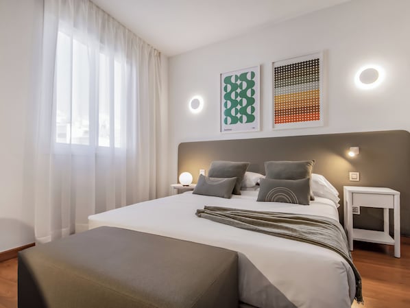 2 habitaciones y ropa de cama